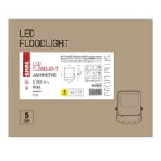 Emos LED reflektor ASIMO asymmetric 50W, NW, črni