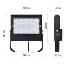 Emos LED reflektor AGENO 150W nevtralna bela črni