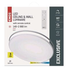 Emos LED stropno svetilo ALVI, okroglo 36W, zatemnilno, nastavljiva CCT