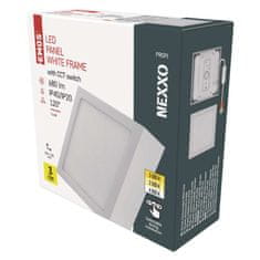 Emos LED panel NEXXO,nadometni, kvadratni, bel, 7,6W, nastavljiva CCT