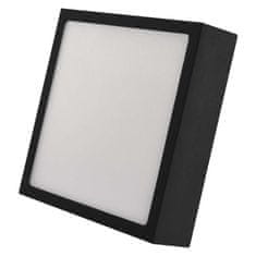 Emos LED panel NEXXO,nadometni, kvadratni, črn, 12,5W, nastavljiva CCT