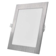 Emos LED panel NEXXO, vgradni, kvadratni, srebrn, 18W, nastavljiva CCT