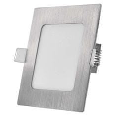 Emos LED panel NEXXO, vgradni, kvadratni, srebrn, 7W, nastavljiva CCT