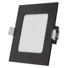 Emos LED panel NEXXO, vgradni, kvadratni, črn, 7W, nastavljiva CCT