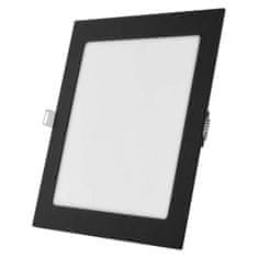 Emos LED panel NEXXO, vgradni, kvadratni, črn, 18W, nastavljiva CCT