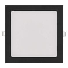 Emos LED panel NEXXO, vgradni, kvadratni, črn, 18W, nastavljiva CCT