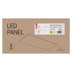 Emos LED panel PROXO 30×60, pravokotni, vgradni, bel, 19W, IP20, nevtralno bela 