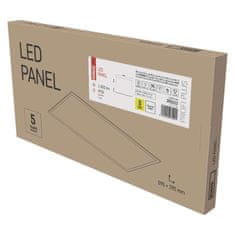 Emos LED panel PROXO 30×60, pravokotni, vgradni, bel, 19W, IP20, nevtralno bela 