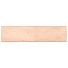 Greatstore Mizna plošča 160x40x(2-6) cm neobdelana hrastovina naraven rob