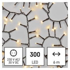 Emos LED božična veriga – jež, 6 m, zunanja in notranja, topla bela, časovnik