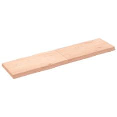 Greatstore Mizna plošča 160x40x(2-6) cm neobdelana hrastovina naraven rob