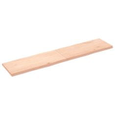 Greatstore Mizna plošča 180x40x(2-4) cm neobdelana hrastovina naraven rob