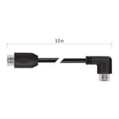 Emos Kabel HDMI 2.0 A/M-A/M 90° 5M