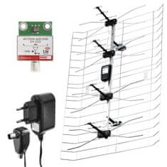 Emos Antena zunanja EM-025, 0–100 km, DVB-T2, DAB, filtr LTE/4G