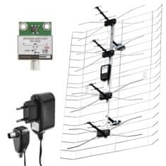 Emos Antena zunanja EM-030, 0–100 km, DVB-T2, DAB, filter LTE/4G