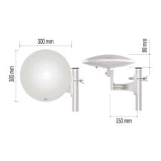 Emos Antena univerzalna VILLAGE MOON–V900, DVB-T2, FM, DAB, filtr LTE/4G/5G