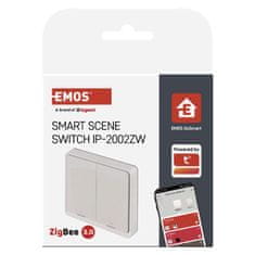 Emos GoSmart Prenosno scensko stikalo IP-2002ZW, ZigBee 3.0, 2 gumba