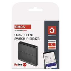 Emos GoSmart Prenosno scensko stikalo IP-2004ZB, ZigBee 3.0, 4 gumbi