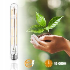 LUMILED 6x LED žarnica E27 T30 8W = 75W 1055lm 3000K Toplo bela 360° Filament