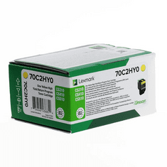 Lexmark 702HY (70C2HY0) 3k rumen, originalen toner