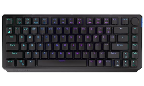 Endorfy gaming tipkovnica Thock 75% Wireless Red / RGB / rdeča sw. / brezžična / mehanska / ameriška postavitev / bližnjice / črna