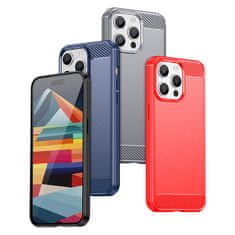 slomart Prilagodljivo ohišje z vzorcem ogljika za iphone 15 pro max carbon case - modro