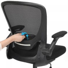 Songmics OBN37BKV1 ergonomski pisarniški stol, črn