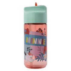 Stor Plastenka z izvlečno slamico MINNIE MOUSE, prozorna, Tritan, 430ml, 74436