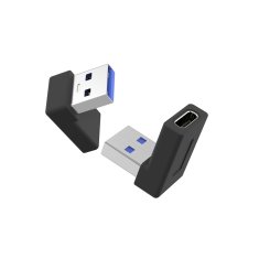 PremiumCord USB-C - USB 3.0 moški, ukrivljen2