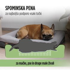 Vitapur PetCloud Mini ležišče, sivo, 84 x 64 x 15 cm