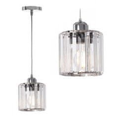 Toolight Kristalna stropna svetilka APP508-1CP Silver