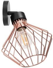 Toolight Loft kovinska stenska svetilka APP534-1W Pink Gold