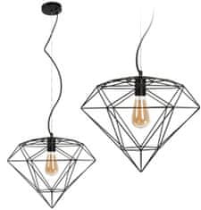 Toolight DIAMOND METAL LOFT VESELNA LAMPA APP563-1CP Črna