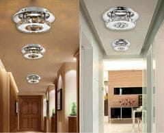 Toolight Stropna svetilka Crystal Plafond Glamour 8W APP407-C APP408-C