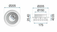 Toolight Stropna svetilka Crystal Plafond Glamour 8W APP407-C APP408-C