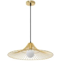 Toolight Loft Flat Circular Suspended Ceiling Lamp APP499-1CP Gold