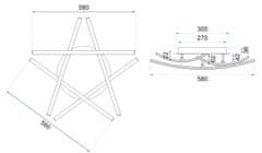 Toolight LED stropni plafon Modern Star APP399-C