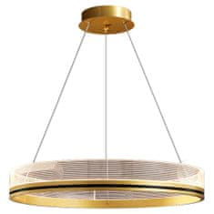 Toolight Lampa Wisząca APP1190-CP Gold 60cm