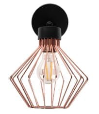 Toolight Loft kovinska stenska svetilka APP534-1W Pink Gold