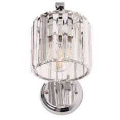 Toolight Kovinska kristalna stenska svetilka APP509-1W CHROME