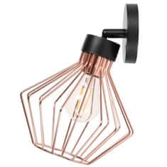 Toolight Loft kovinska stenska svetilka APP534-1W Pink Gold