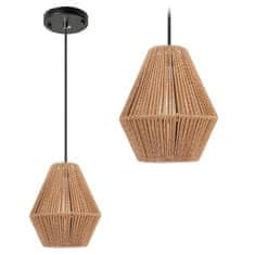 Toolight Lampa Wisząca Boho APP1150-1W WOOD