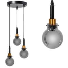 Toolight Lampa Wisząca APP1125-3CP Black Gold