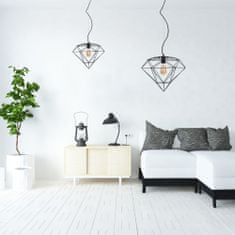 Toolight DIAMOND METAL LOFT VESELNA LAMPA APP563-1CP Črna