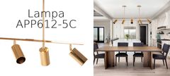 Toolight MODERN METAL LOFT HANGING LAMP APP612-5C Zlata