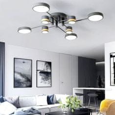Toolight Stropna svetilka APP528-8C siva
