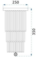 Toolight KRISTALNA SVETILKA PLAFOND APP787-3C