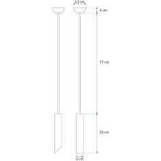 Toolight Obešalna svetilka 20 CM APP573-1CP Črna