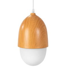 Toolight Obesna stropna svetilka Peanut Metal Wood Boho APP952-1CP