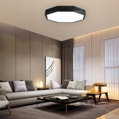 Toolight Plafond Diamond APP862-C 40 cm črn